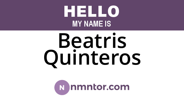Beatris Quinteros