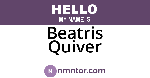 Beatris Quiver
