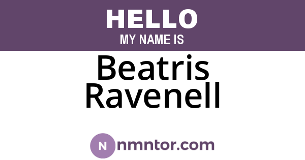 Beatris Ravenell