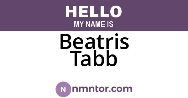 Beatris Tabb