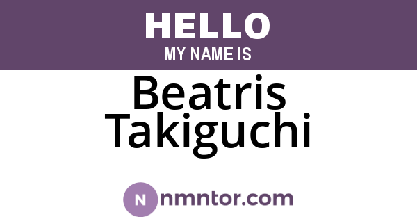 Beatris Takiguchi