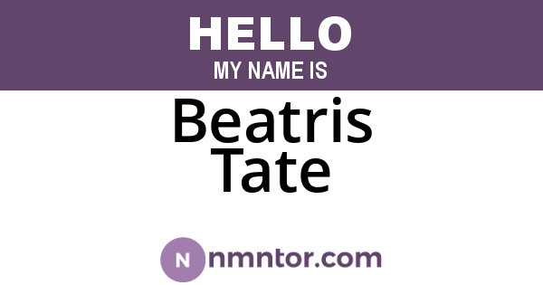 Beatris Tate