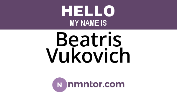 Beatris Vukovich