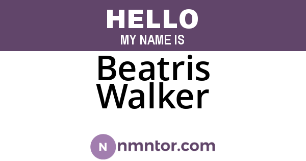 Beatris Walker
