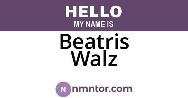 Beatris Walz