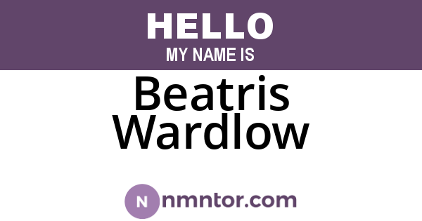 Beatris Wardlow