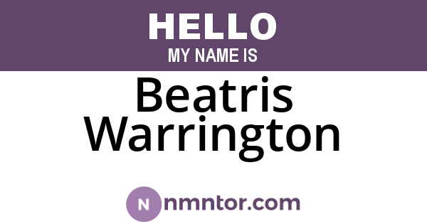 Beatris Warrington