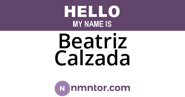 Beatriz Calzada
