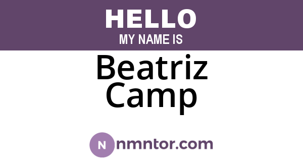 Beatriz Camp