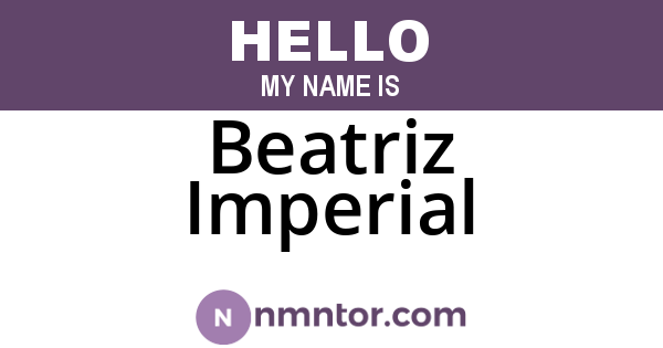 Beatriz Imperial