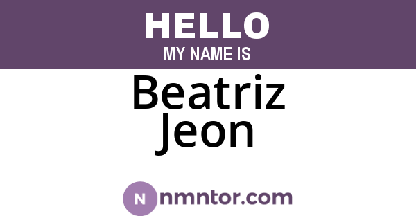 Beatriz Jeon