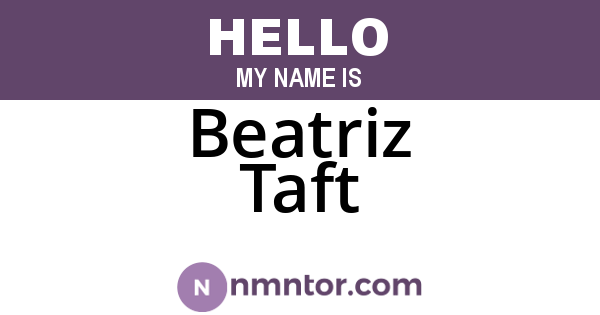 Beatriz Taft