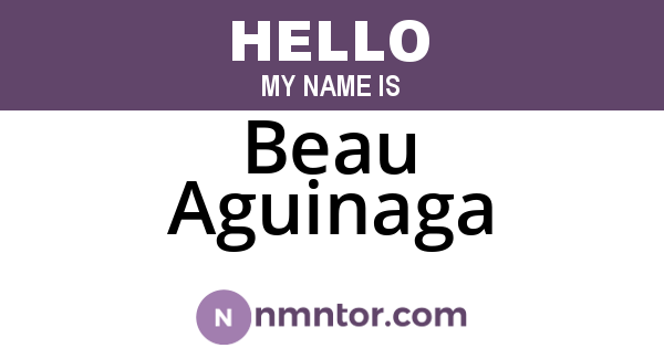 Beau Aguinaga