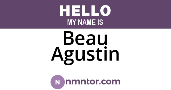 Beau Agustin