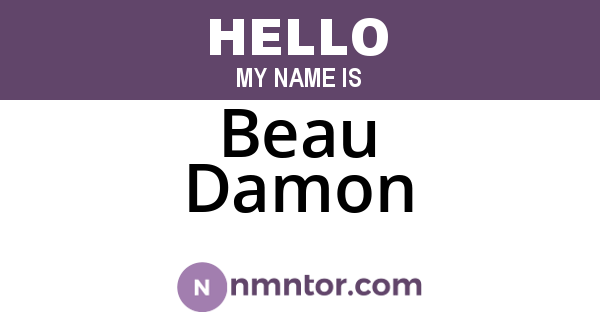 Beau Damon