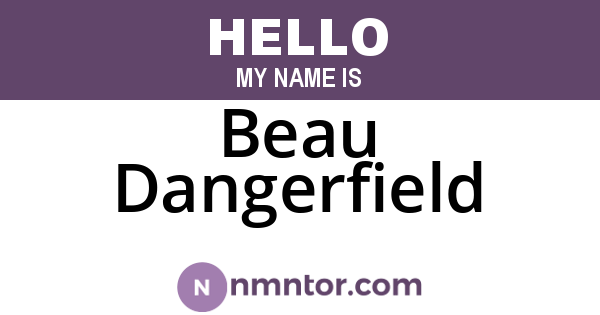 Beau Dangerfield