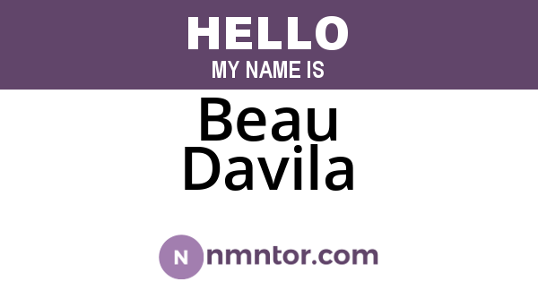 Beau Davila