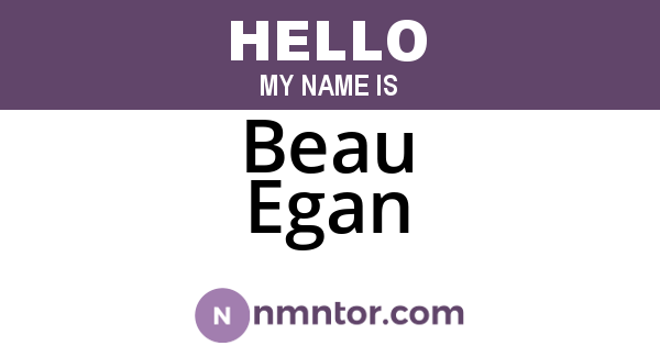 Beau Egan