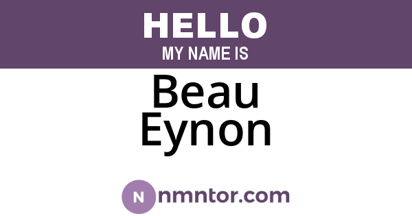 Beau Eynon