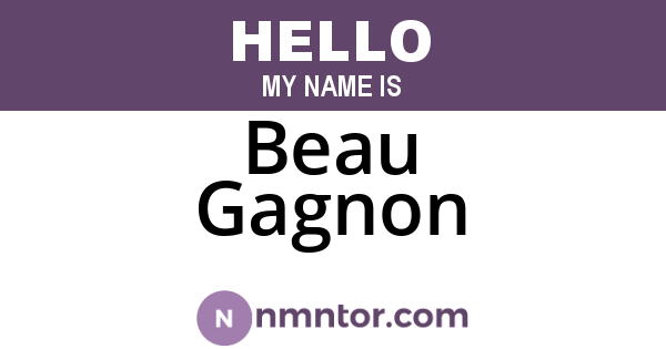 Beau Gagnon