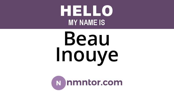 Beau Inouye