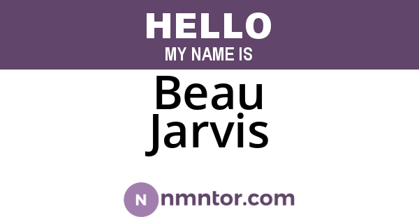 Beau Jarvis