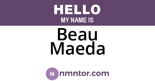 Beau Maeda