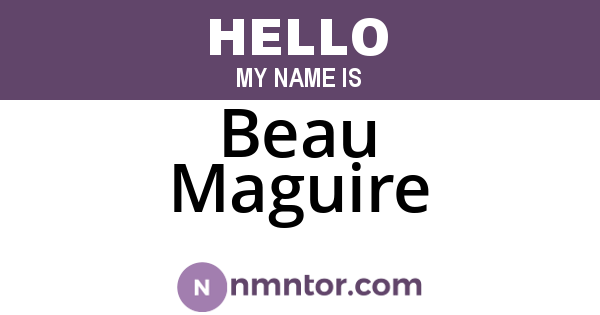 Beau Maguire