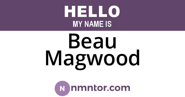 Beau Magwood