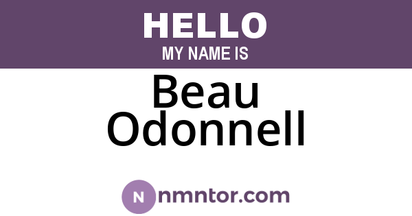 Beau Odonnell