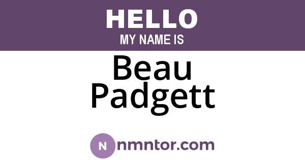 Beau Padgett