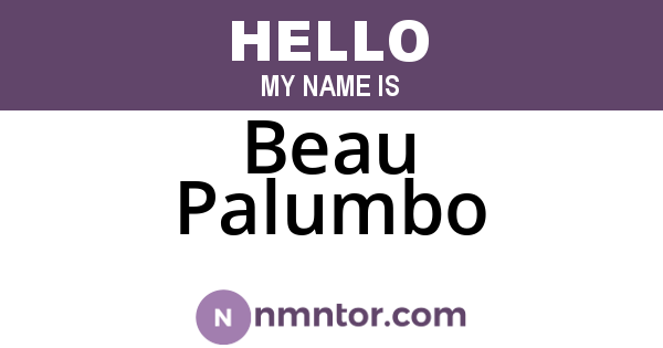 Beau Palumbo