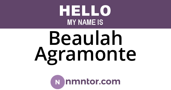 Beaulah Agramonte