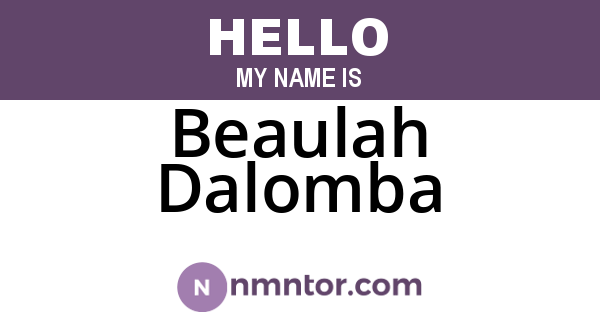 Beaulah Dalomba