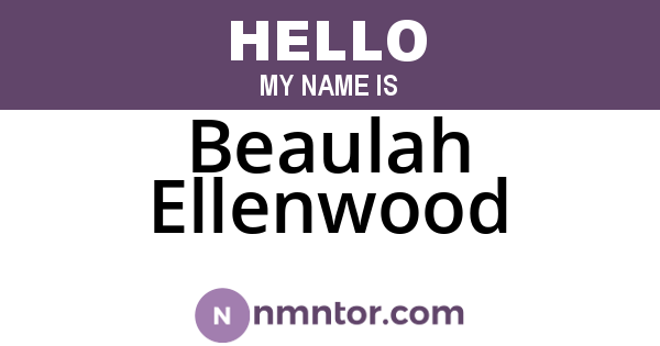 Beaulah Ellenwood