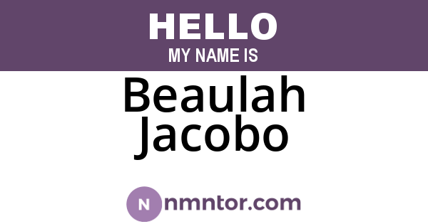 Beaulah Jacobo