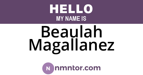 Beaulah Magallanez