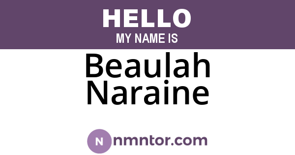 Beaulah Naraine