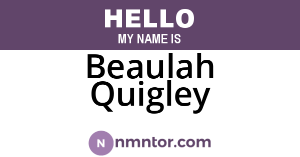 Beaulah Quigley