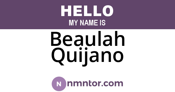 Beaulah Quijano