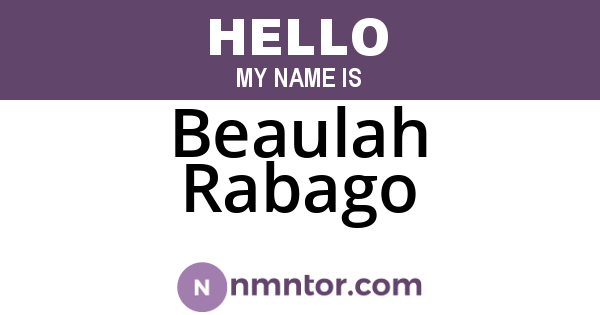 Beaulah Rabago