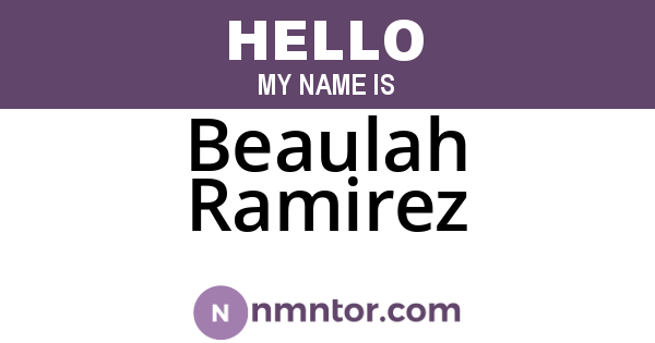 Beaulah Ramirez