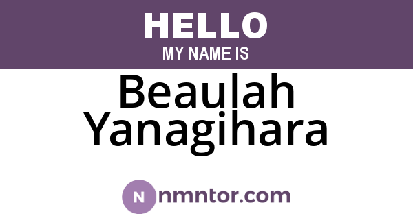 Beaulah Yanagihara