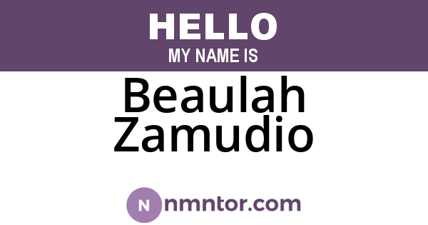 Beaulah Zamudio