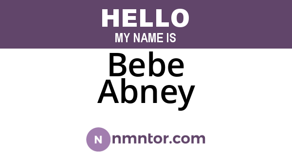 Bebe Abney