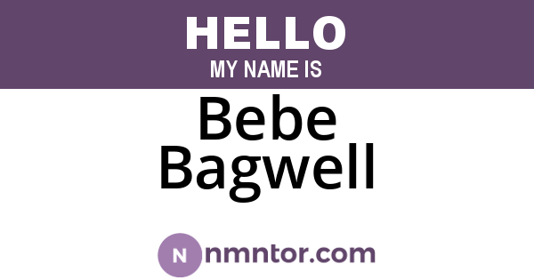 Bebe Bagwell