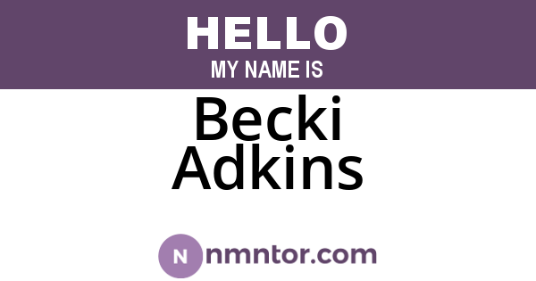 Becki Adkins