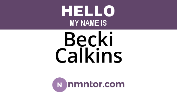 Becki Calkins