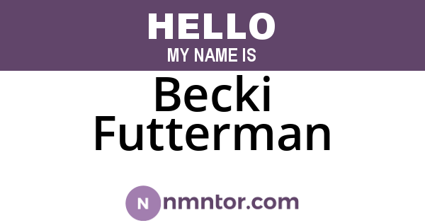 Becki Futterman