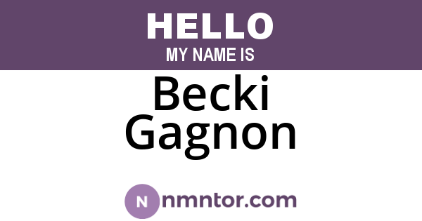 Becki Gagnon